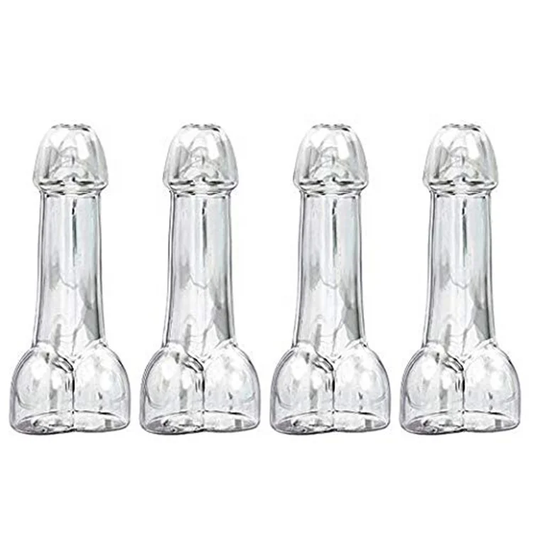 handmade wine shot glass shape bottle crystal glass penis