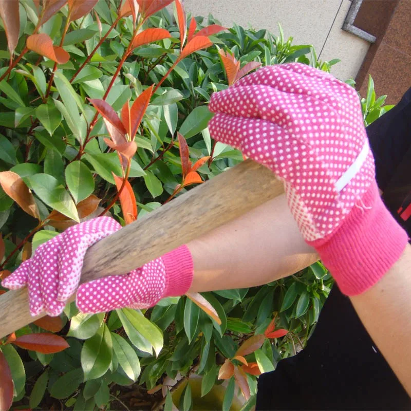Wholesale  knitting wrist kids cotton gardening working gloves