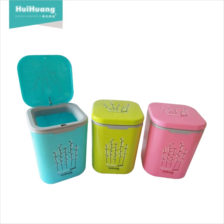 
high quality eco-friendly PP material plastic mini car dustbin hotel room dustbin office dustbin 