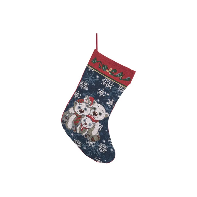 New design popular quality novelty santa Christmas stocking sock