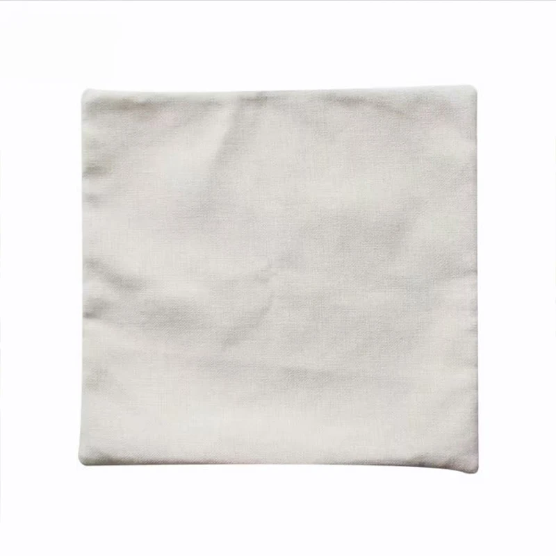 High quality Blank sublimation square shape linen pillow cover 40*40cm Diy printing pillow case