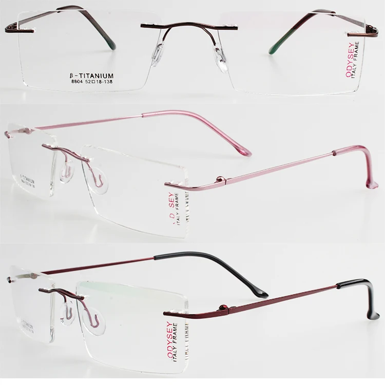 Hot sale Popular Practicability Square Rimless Clip On Sunglasses Uv400 Polarized Prescription Sun Glasses Wholesale