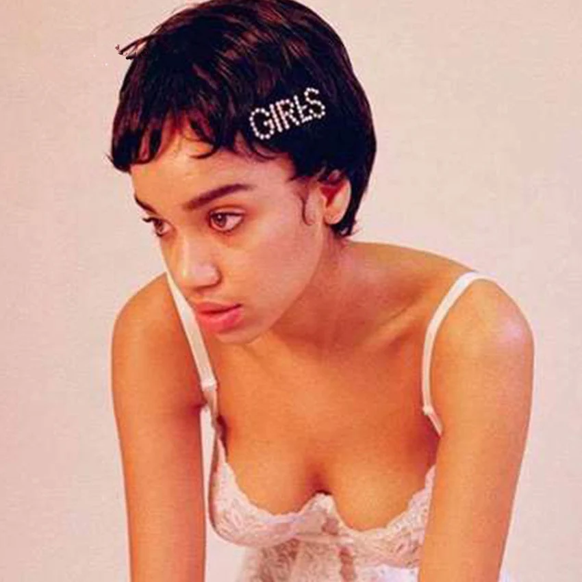 50Pcs 16 Styles Hot Sale Letter Hair Clip Girls Boys Sexy Hairgrips Bride Jewelry Accessories Crystal Bobby Hair Pin