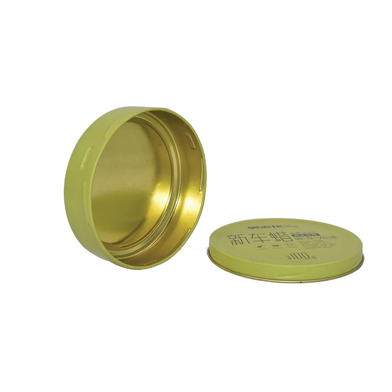 
Custom Printing Green Wax Candle Metal Iron Round Tin Box With Screw Lid 