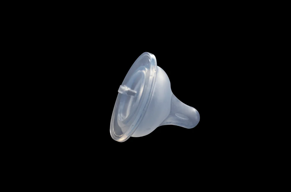Hot sale design transparent baby silicone colorless transparent nipple teat used milk bottle