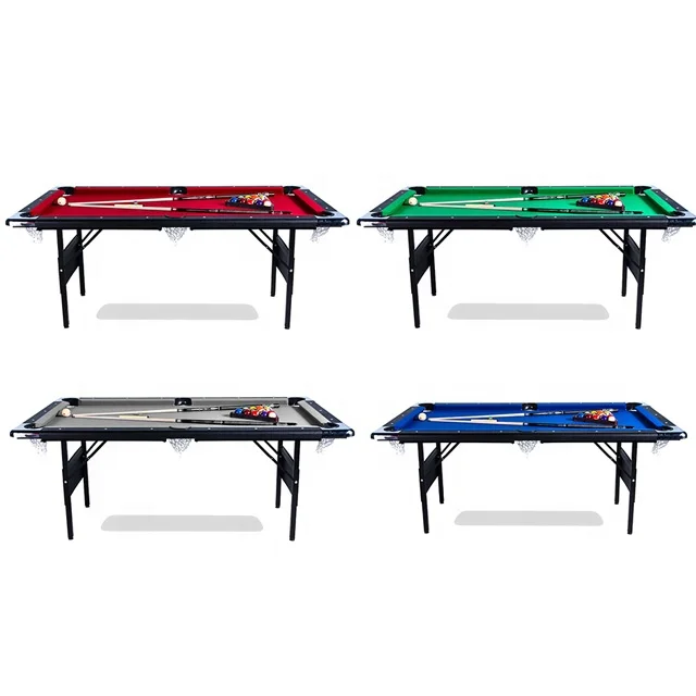 Популярный бильярдный стол/снукер 6 футов/7 футов, бильярдный стол с складными железными ножками