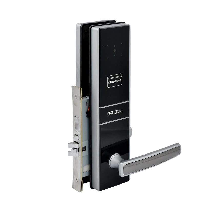 Smart Hotel Keyless Digital qr code RFID Smart Card price door lock for wooden doors