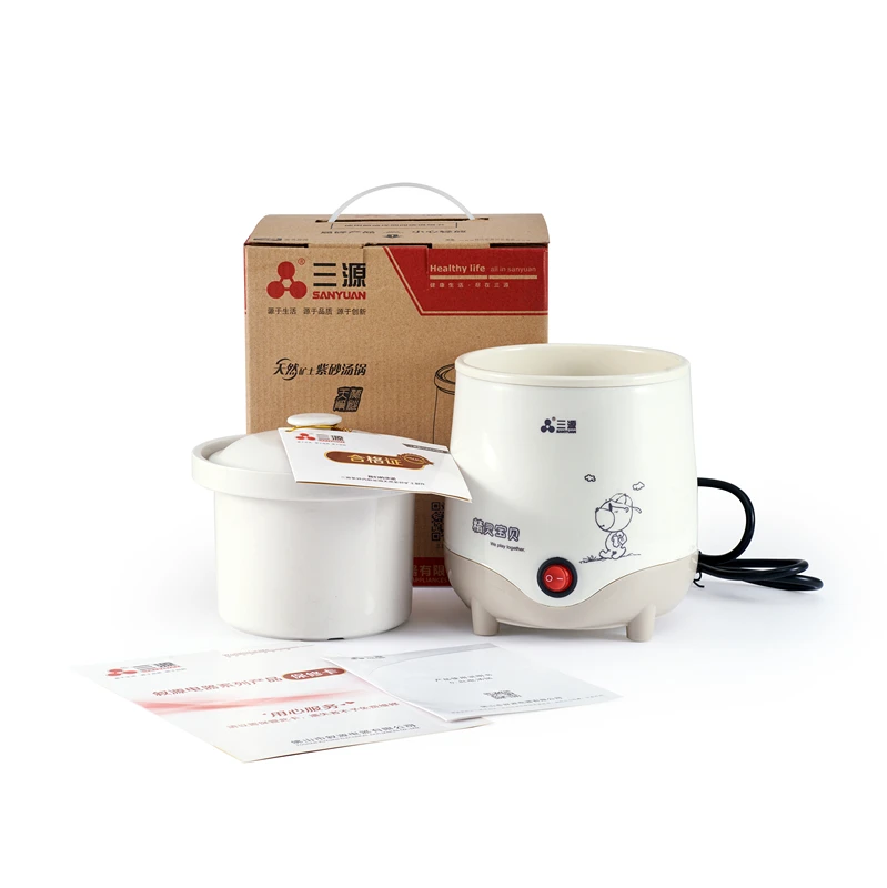 5L natural purple clay electrical ceramic slow cooking pots with ceramic inner pot