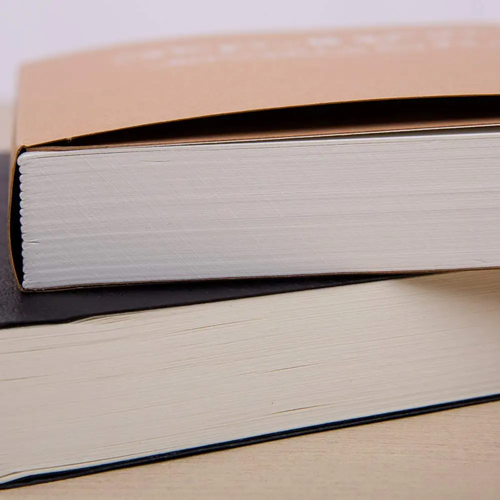 Hardcover Kraft Cover Custom Printed A4 Drawing Paper Notebook & Sketchbook for Student