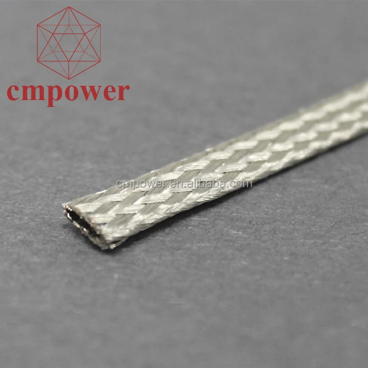 Пользовательские Луженая Медь шин плетеные электрические гибкий кабель провод 10 мм