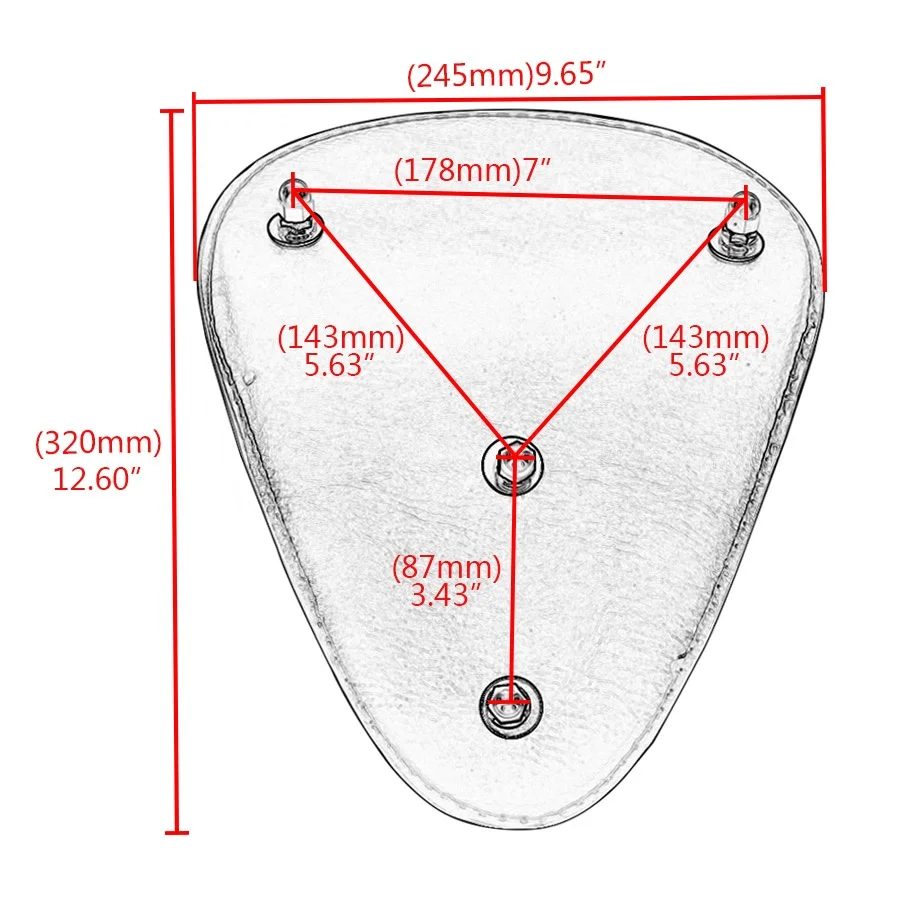 Черно-коричневое седло для мотора с медным пружинным кронштейном подходит для Harley Bobber Honda Универсальный