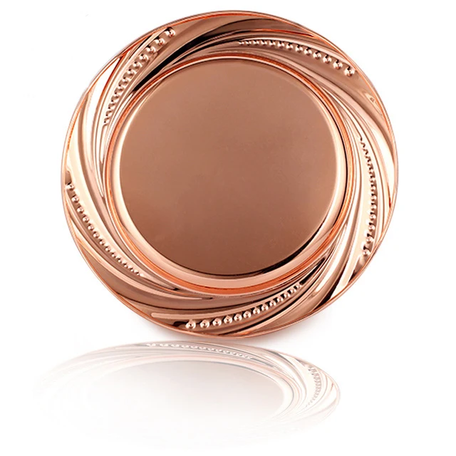 wholesale 30cm stainless steel wedding plate rose gold charger plate