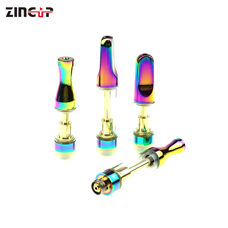 
Rainbow Color CBD Vape Pen 0.5ml 0.8ml 1ml Glass Tank Vaporizer Ceramic CBD Carts 