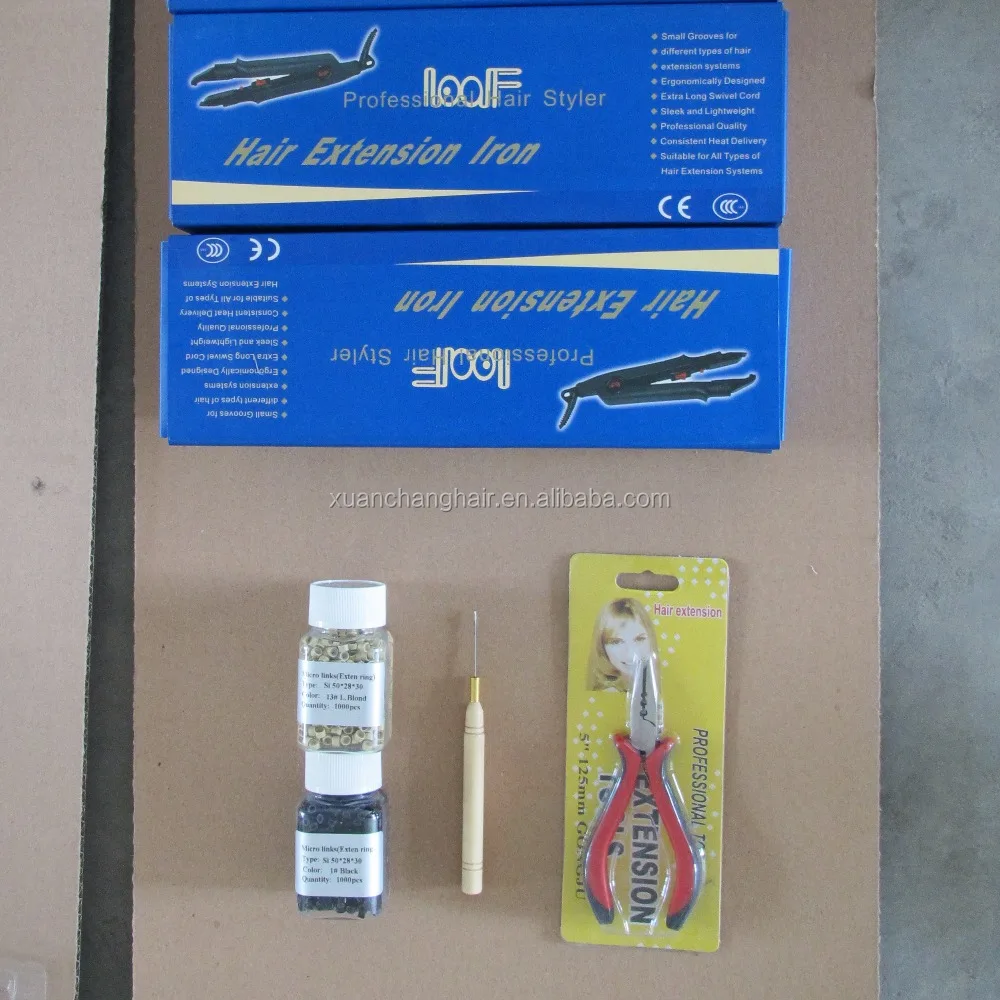 Professional Control Temperature iron loof  hair extension melting iron