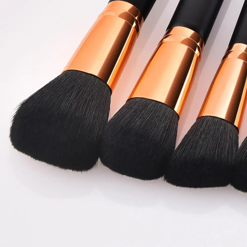 14pcs Two Double Side Head Black Gold Maquillaje Beauty Needs Makeup Brush Set