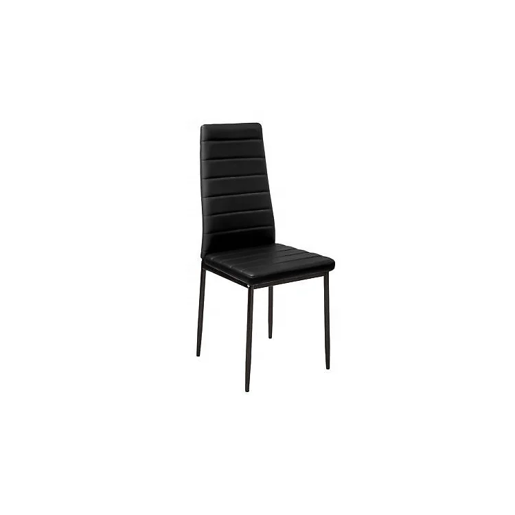 Factory Price Popular Chair Black Leather Dining Chair