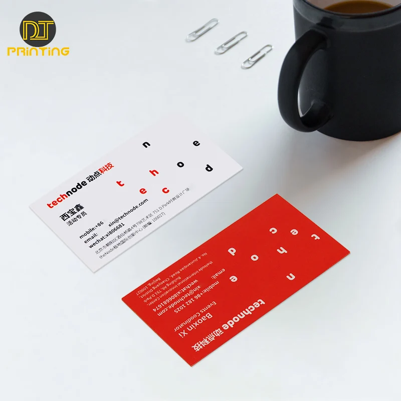 Free Design Custom Name Card Printing Cotton Paper