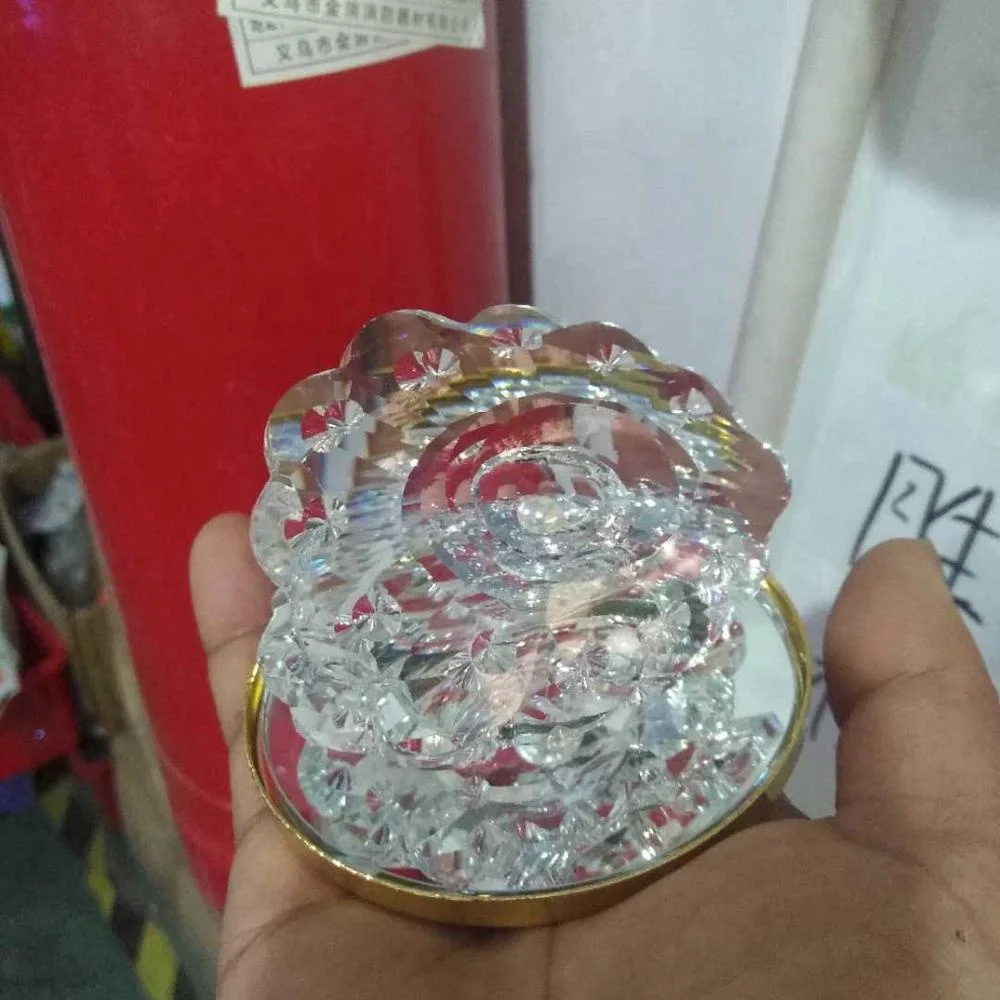 Europe style glass crystal shell shape with pearl for home bedroom decoration ornament wedding favor gift