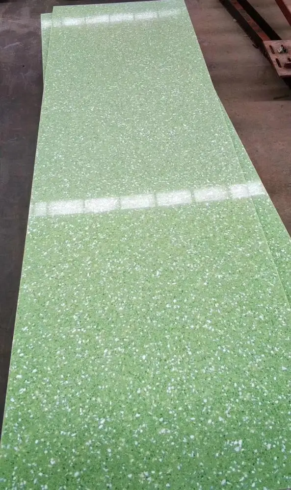 cheap green colorful Artificial quartz stone slab