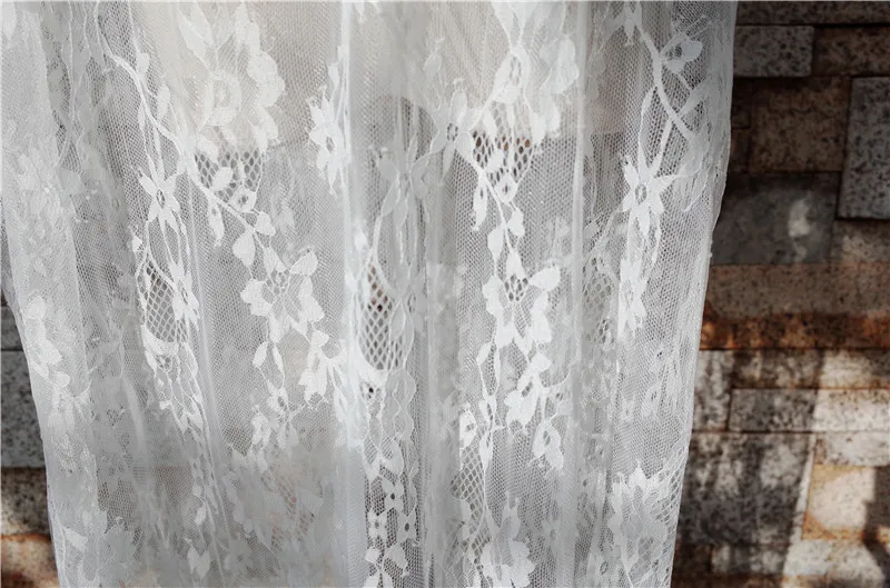 2019 Sexy Transparent Long Lace Beach Tunic Kimono Cardigan Half Sleeve Embroidery Shirt Women Top Blouse Robe Sarong De Plage