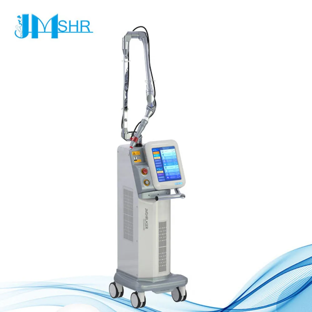 5 different scan mode RF Drive Co2 fractional combined laser medical beauty machine vaginal tightening Korean light guide arm