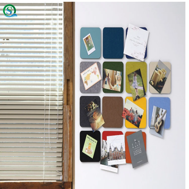 Felt color wall post background wall decoration notepad personality message board