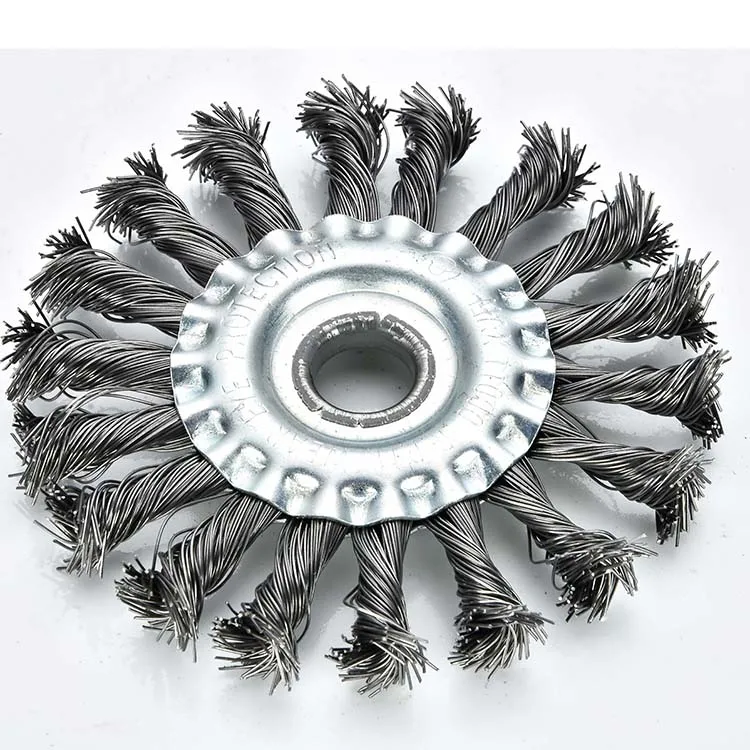  6 дюймов 150 мм китайская круглая ОБЖИМНАЯ Круглая стальная проволочная щетка