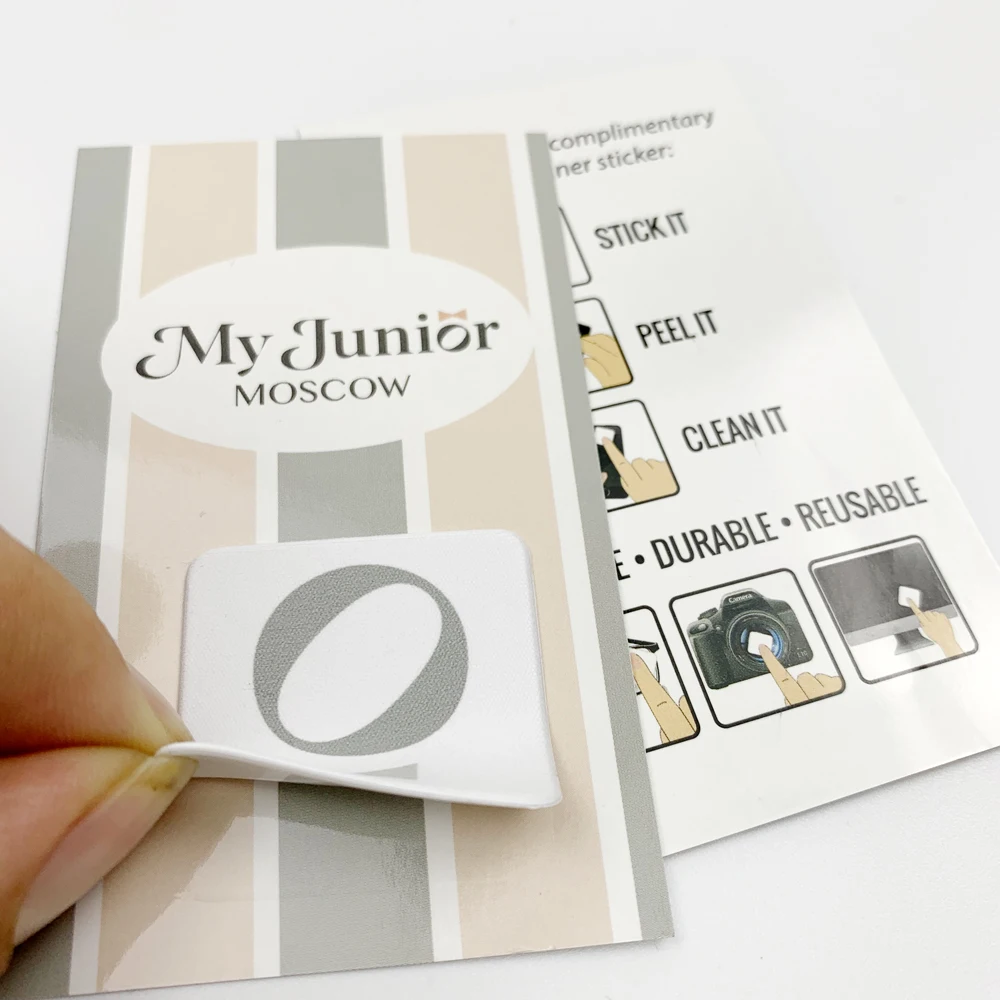 Custom sticky phone screen cleaner