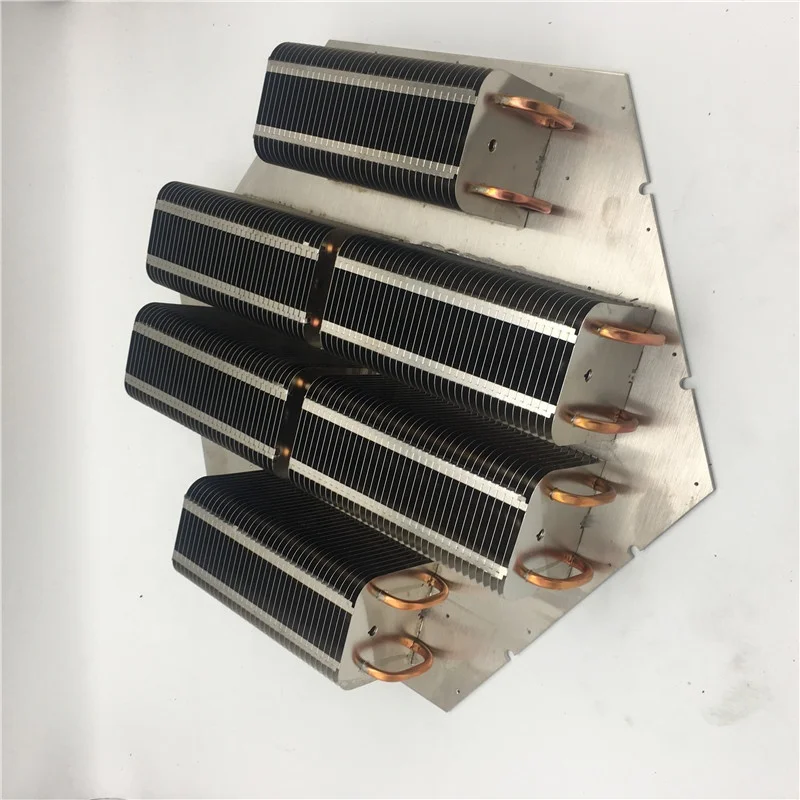 High power 2000 w 18 PCS heat pipe heat pipe radiator can be customized CNC machining