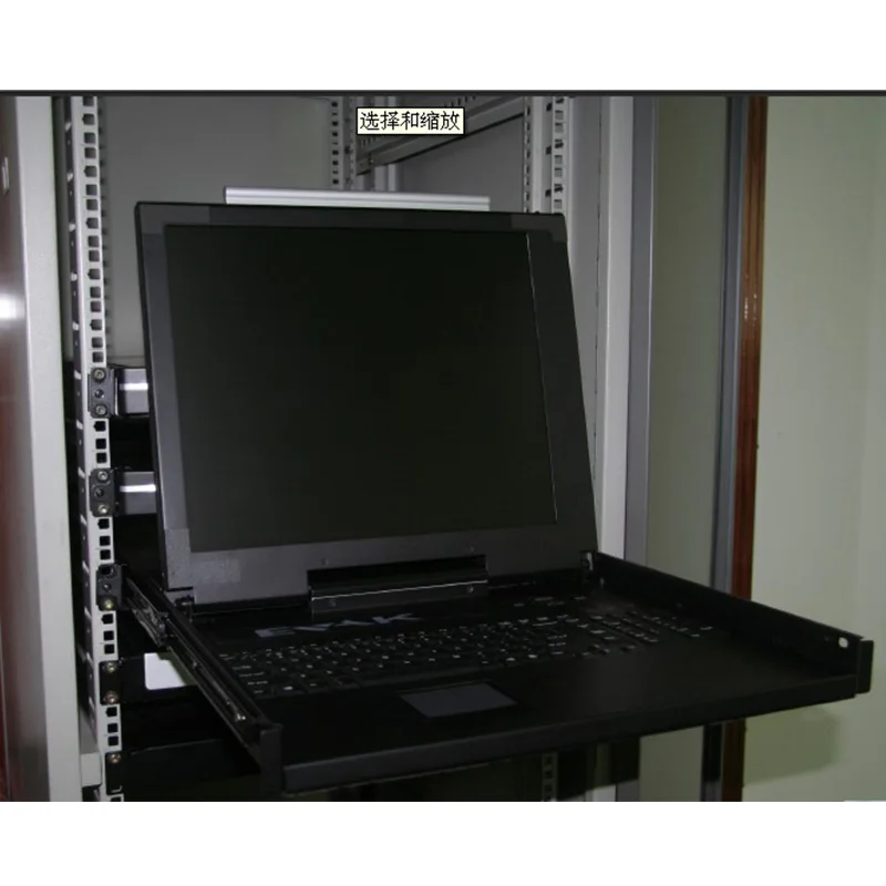17 inch 16 ports Touchpad LCD KVM Switches 1U High Rack KVM Console With BSD104 separate numeric Keyboard language optionalLess