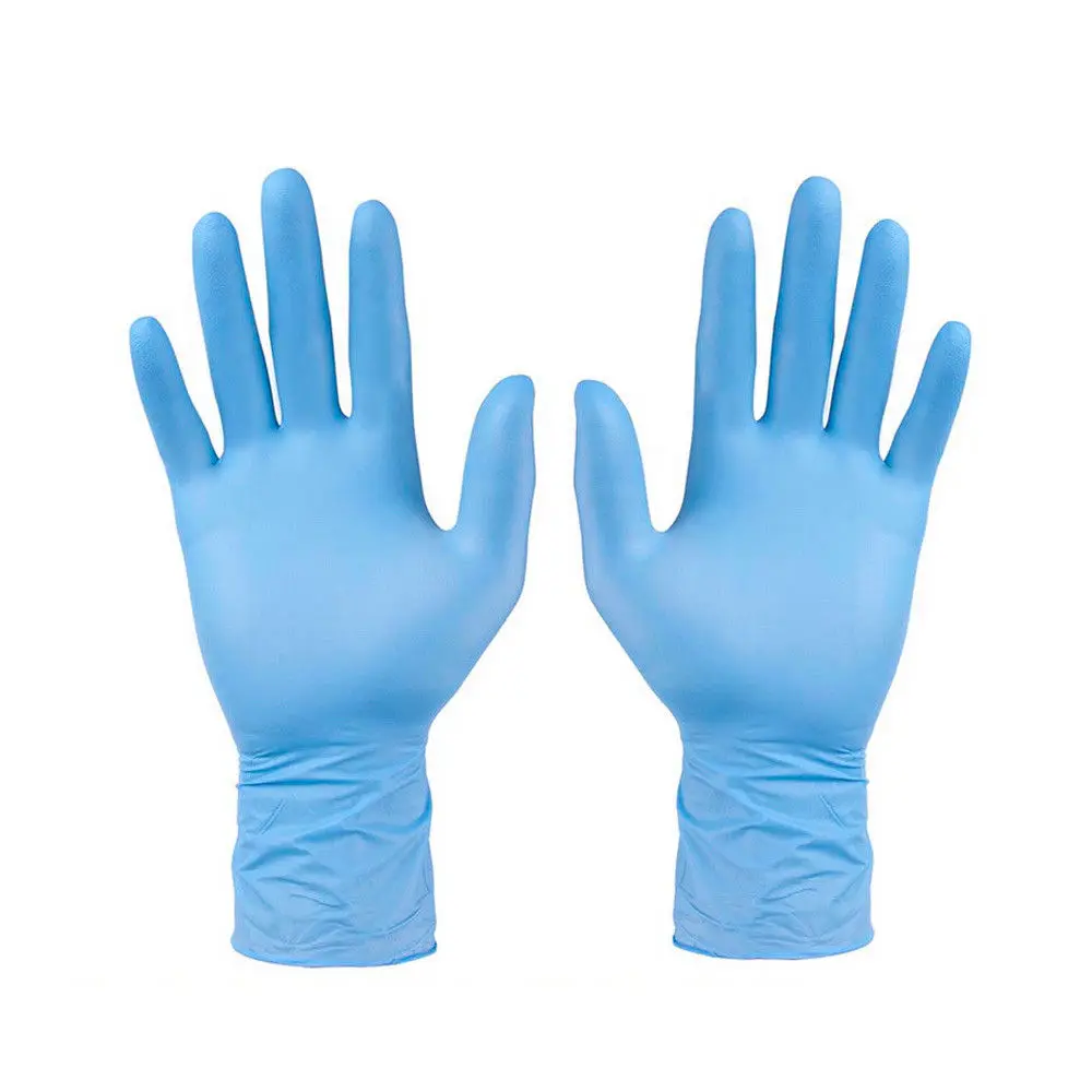Синий промышленных нитриловая Рабочая перчатка