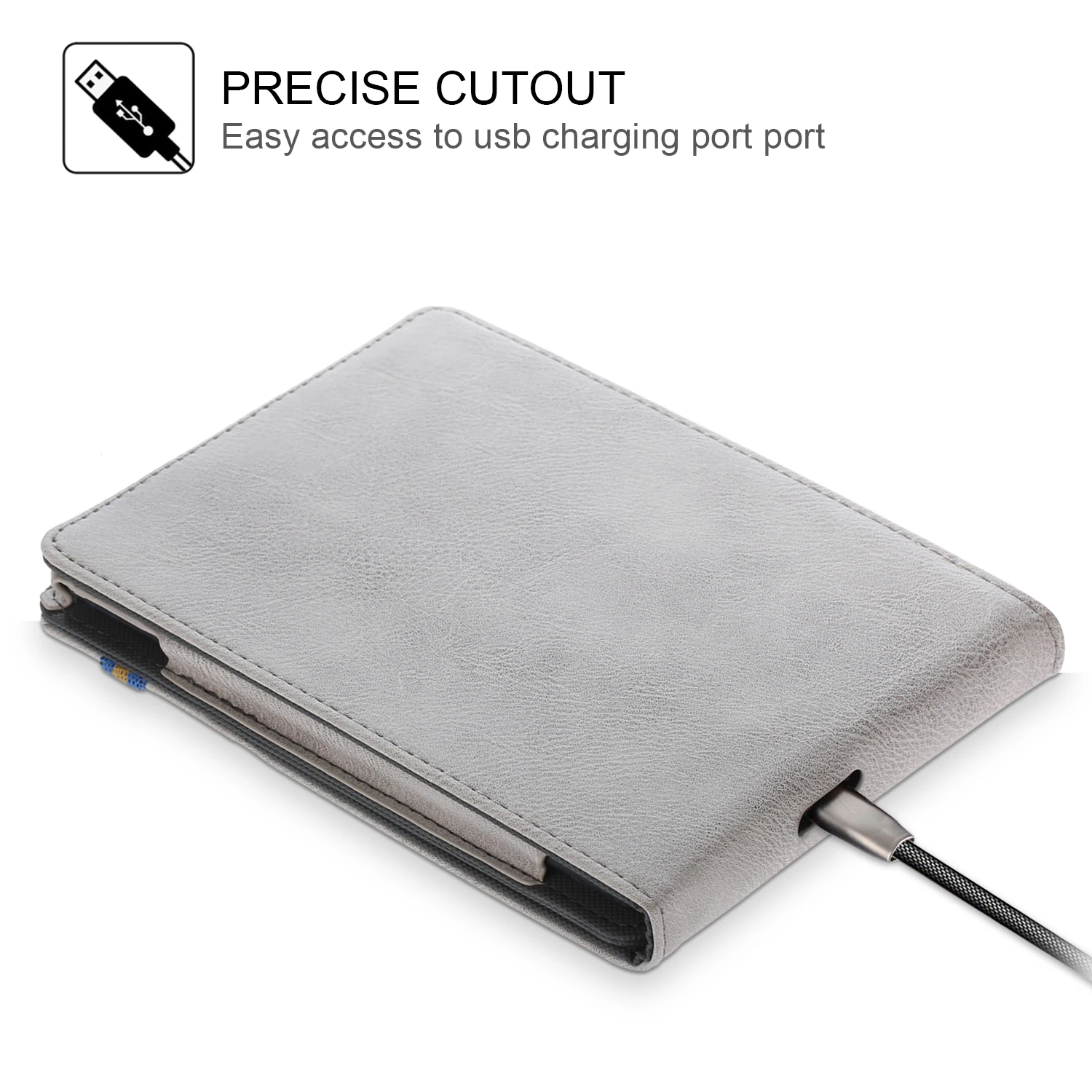 
PU leather case cover for Amazon Kindle 6 inch 2019 10th generation and kindle 2016 8th generation e-book 