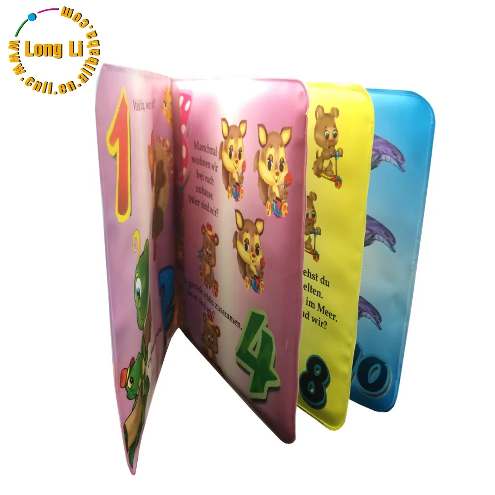 Hot sale new design educational inflatable EVA bath book