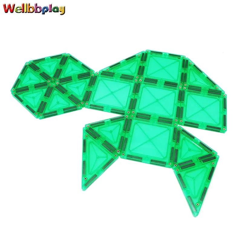 90pcs Colorful Color and EN71 Certificate educational magnet blocks toys / magnetic tiles