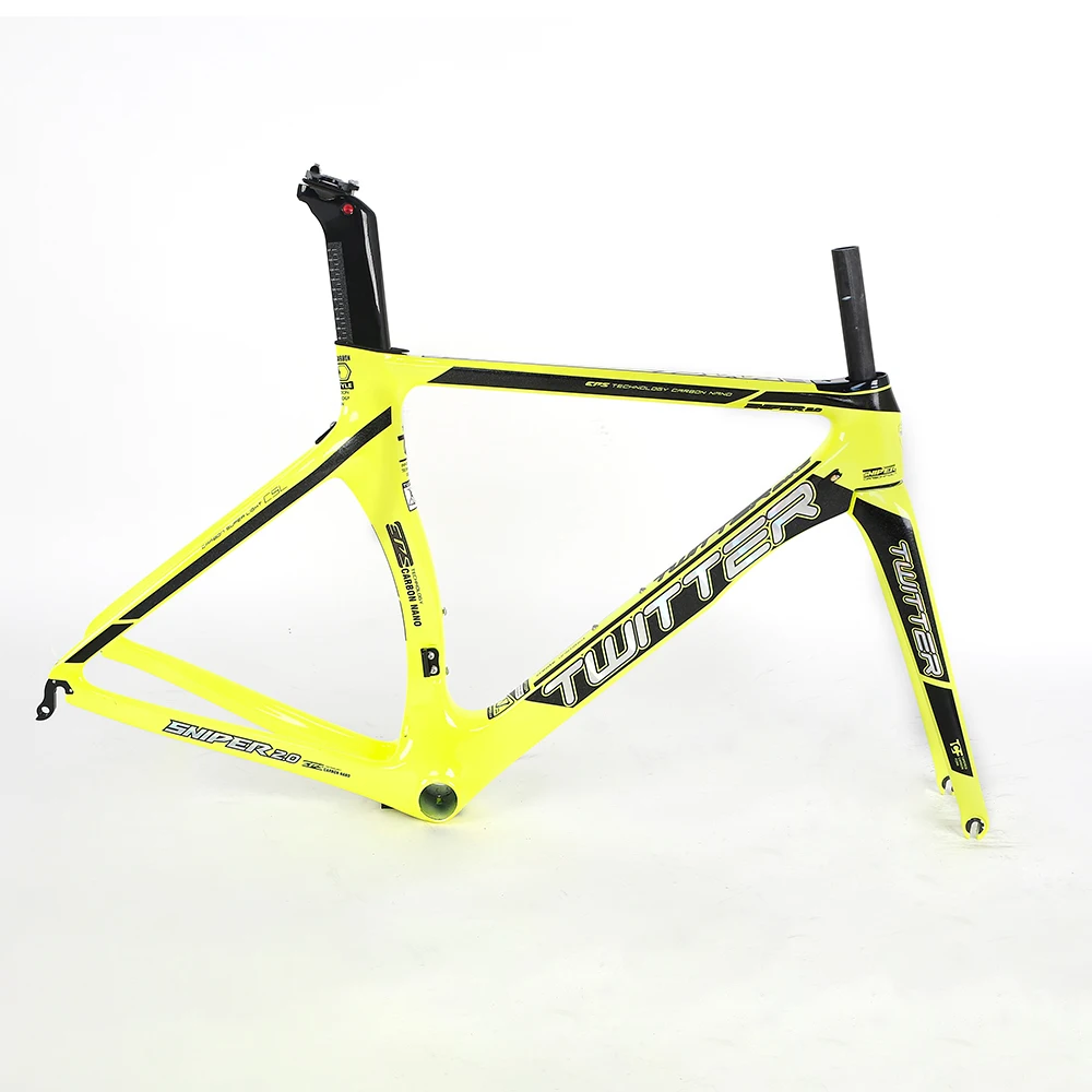 Chinese customized LOGO Bike Parts reflective decals EPS Aero design  road bike frame carbon fiber