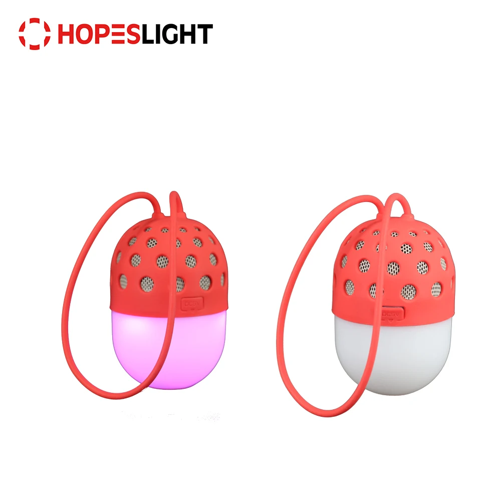 
Mini Wireless USB rechargeable LED Outdoor Light Camp Lantern with Blue Tooth Speaker 