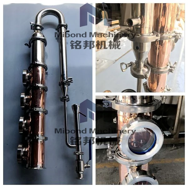 50L 100L 200L дистилляции алкоголя котла с медь/из нержавеющей стали еще колонка