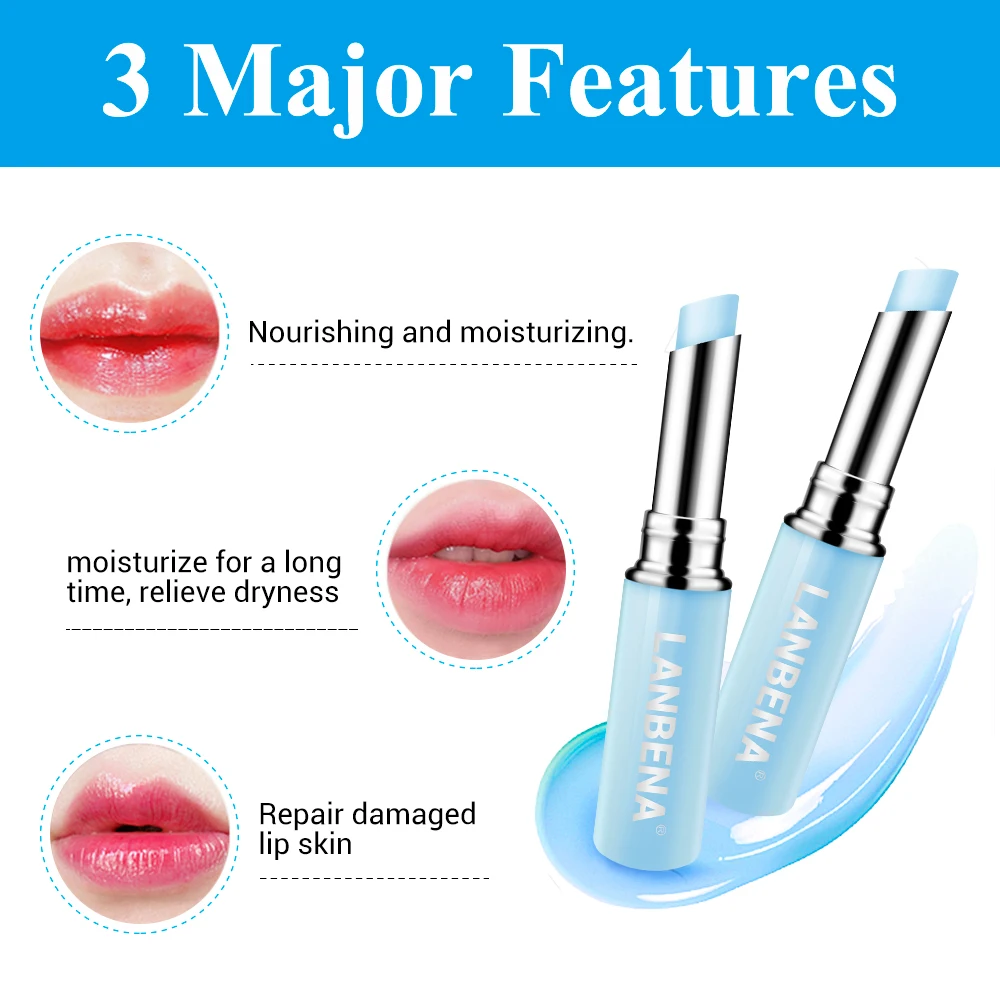 LANBENA organic chapstick lip balm moisturizing hyaluronic acid nourishing lipstick
