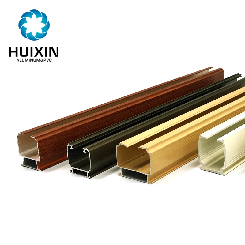 Foshan Factory Anodized Bronze Extruded Aluminum Profile Aluminium Curtain Pipe