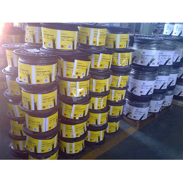 Rubber Flexible Cord 300V SV/SVO/SVOO SJ/SJO/SJOO SJW/SJOW/SJOOW 600V SO/SOO/SOW/SOOW