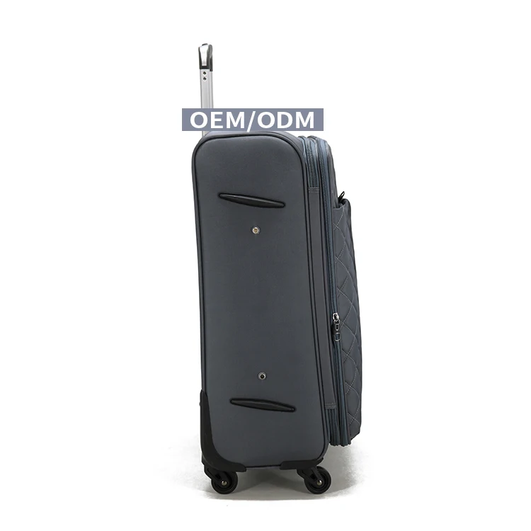 
Factory 20 24 28 32 Soft Nylon Custom Carry-on Wheeled Expandable Travel Trolley Suitcase Luggage Bag 