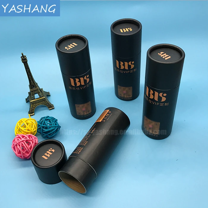 Gold foil printing box for dress gift mailer bottle packaging custom gift tube box