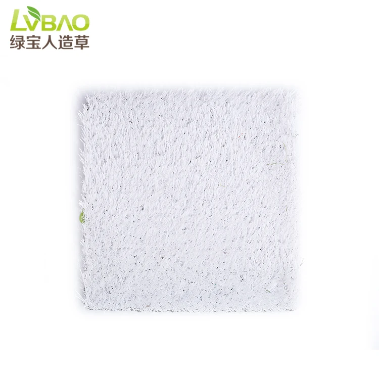 White Outdoor Sports Lawn Artificial Carpet Grass