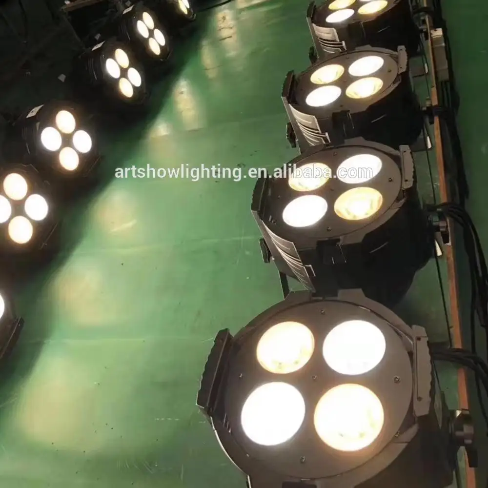 4x50W Warm White Cool White 2in1 200W Cob LED  Par Wash Stage Studio DMX Light