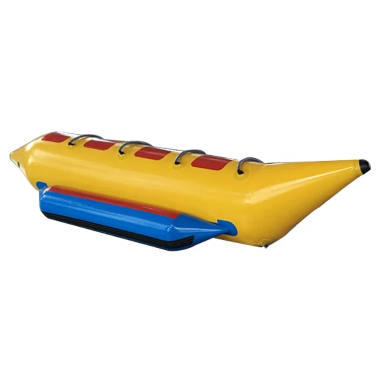 Durable Cheap 3 4 Person Seats Inflatable Banana Water Ski Boat Tubes for Rental