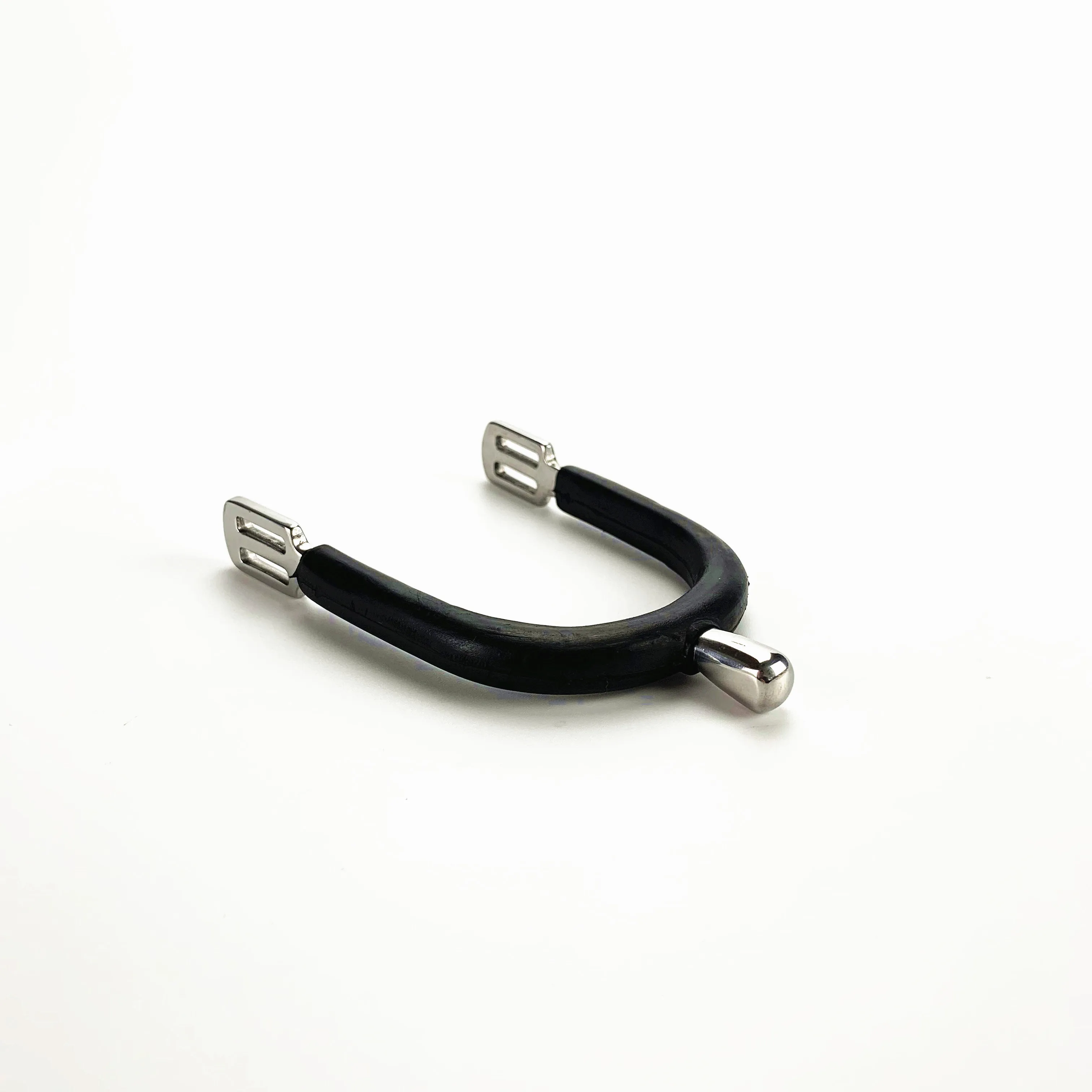 With Rubber Coated Band and Round Neck English Horse Racing Spurs