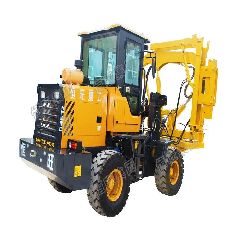 
handheld pile driver Highway pile driver road fence pile drilling rig road drilling machine 