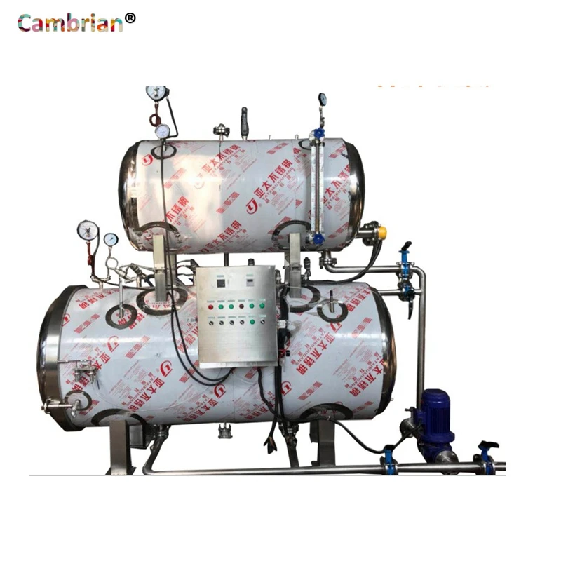 Water immersion Industrial Food Processing Small glass retort jar sterilizer machine