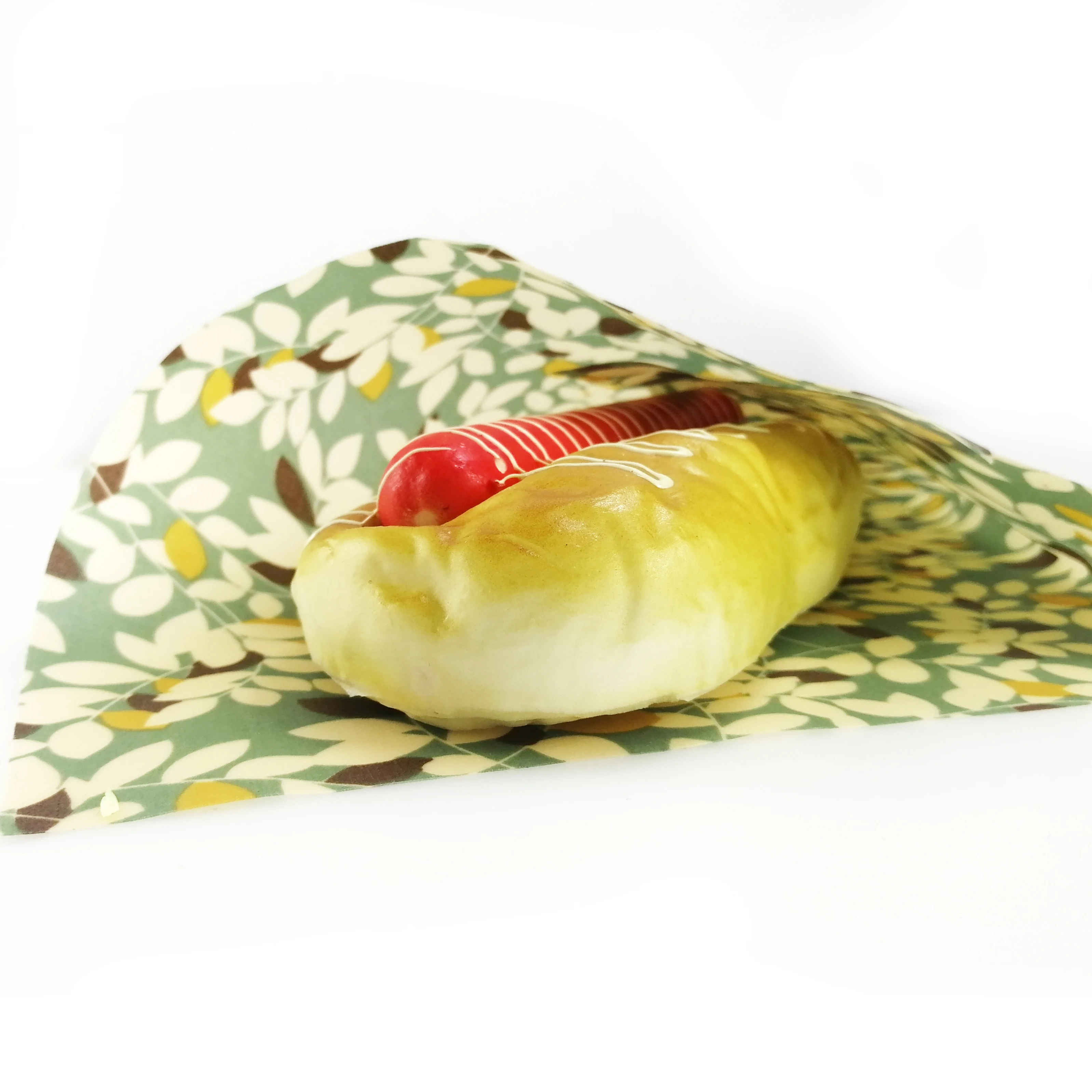 
Factory Direct Sale Food Safety Certified 100% Cotton Fabric Eco Friendly Reusable Beeswax Food Wrap 
