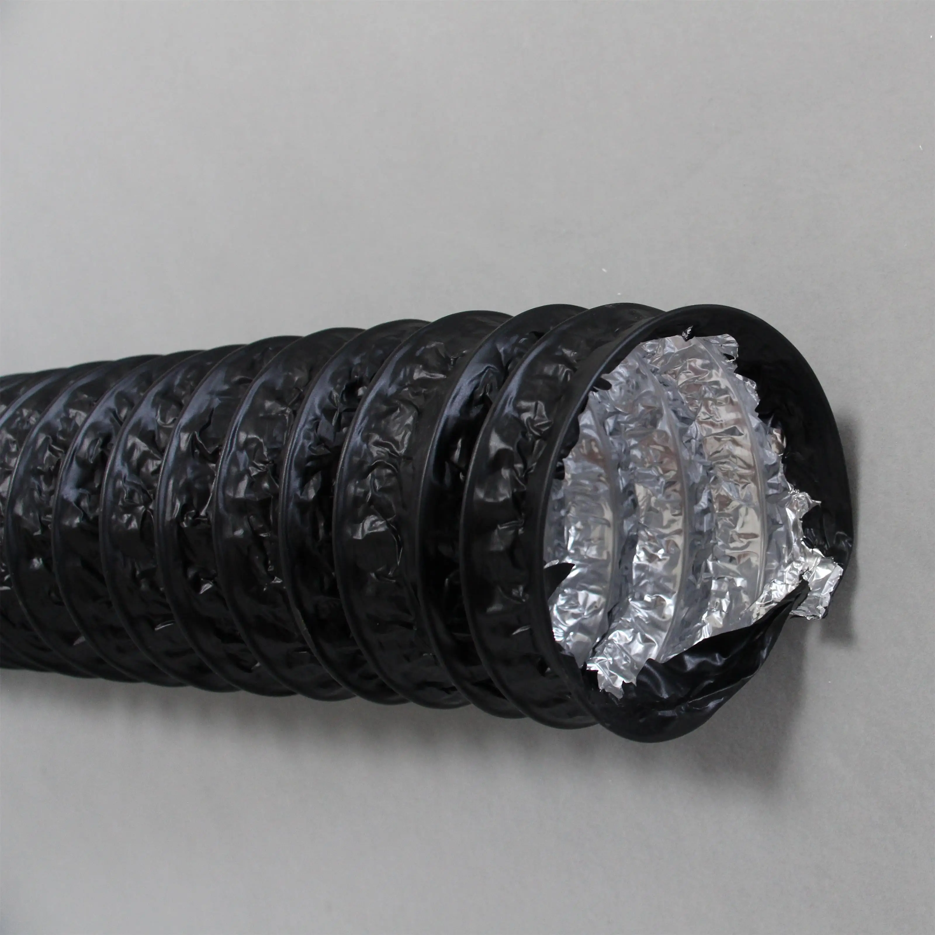 PVC film coated aluminum foil flexible air ducting for kitchen